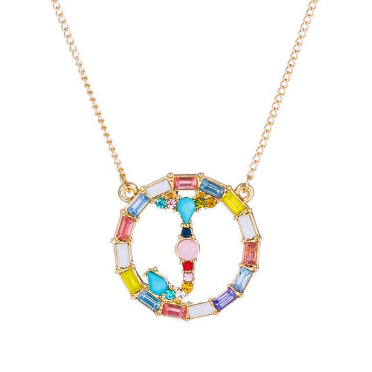 A-Z Letter Colorful Necklace