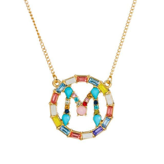 A-Z Letter Colorful Necklace