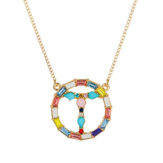 A-Z Letter Colorful Necklace