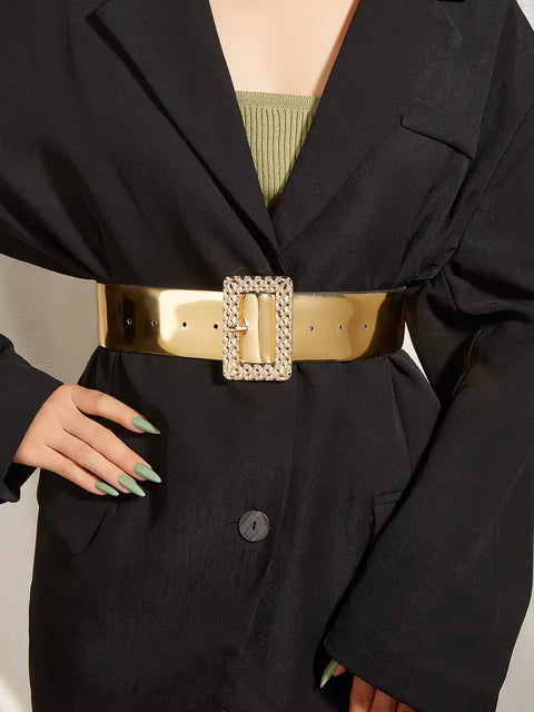 Fashionable Gold Buckle Belts