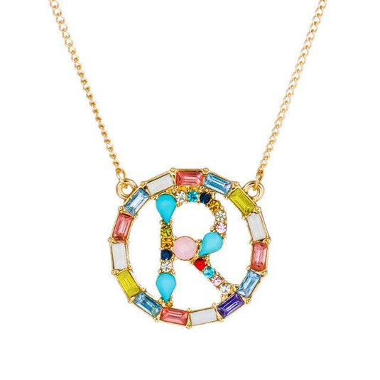 A-Z Letter Colorful Necklace