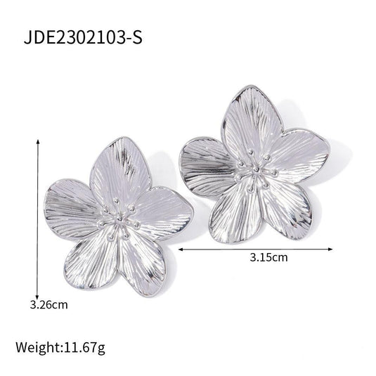 Simple Flower Stud Earrings