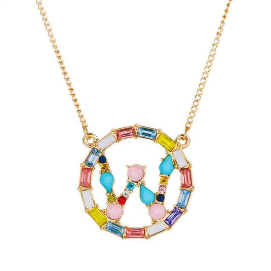 A-Z Letter Colorful Necklace