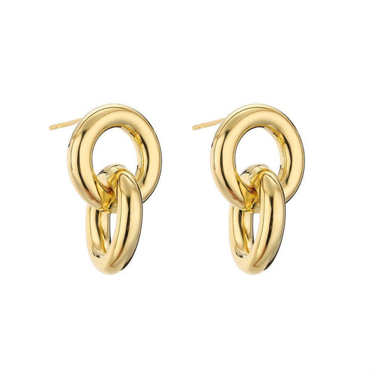 Glossy Ring Retro earrings