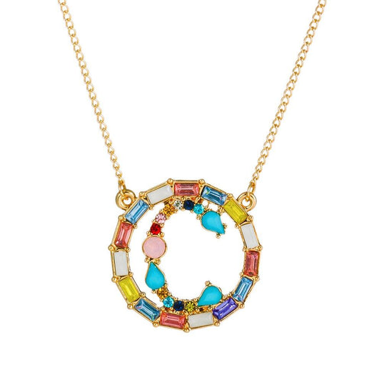 A-Z Letter Colorful Necklace