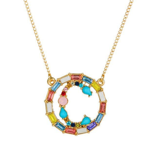 A-Z Letter Colorful Necklace