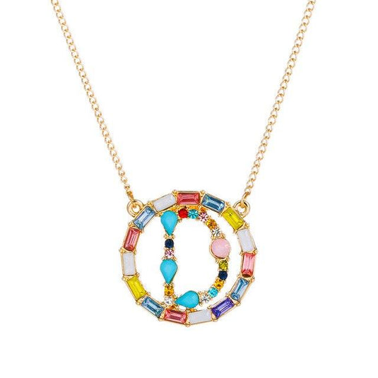 A-Z Letter Colorful Necklace