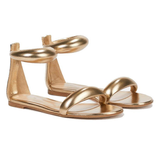 Gold Sexy Flat Sandals