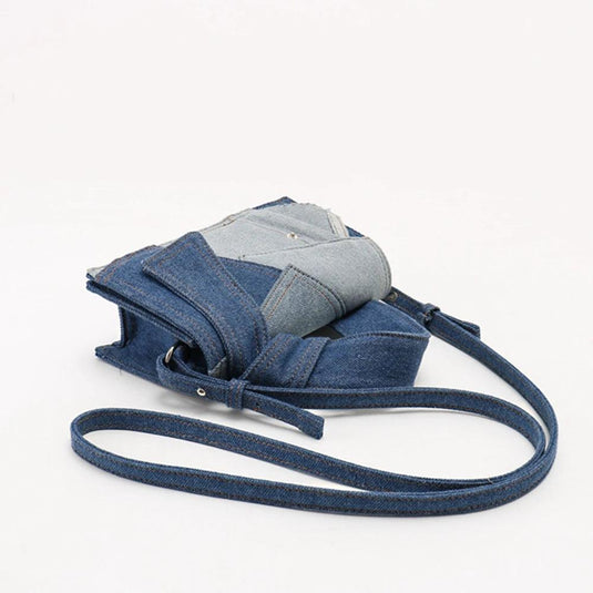 Women's Denim Patchwork Handbag