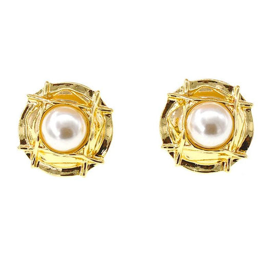 Textured Pearl Earrings