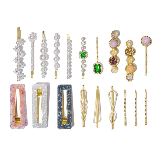 Fashionable Hair Clips (Pearl Candy Color Combo Sets)