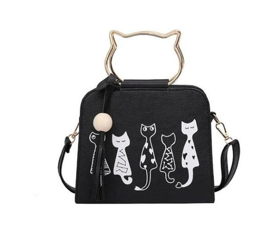 Cat Handle Shape Shoulder Bag