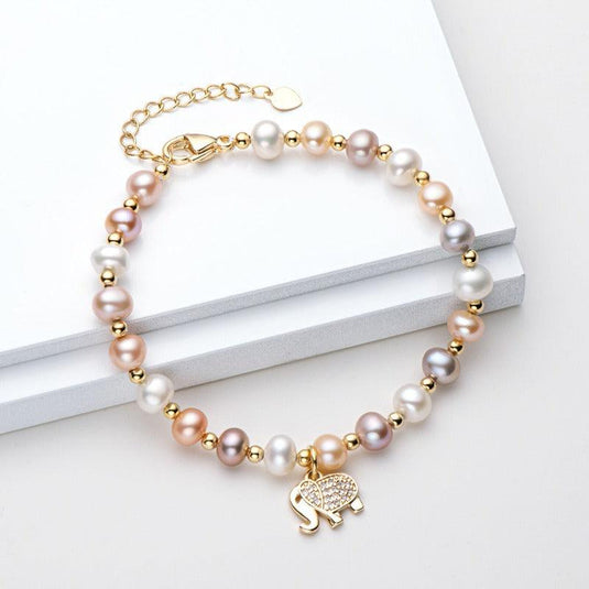 Elephant Pearl Bracelet