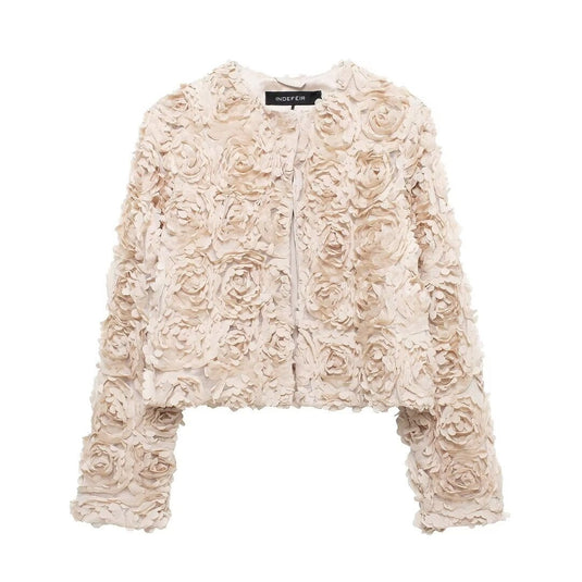 Women's Textured Flower Jacket