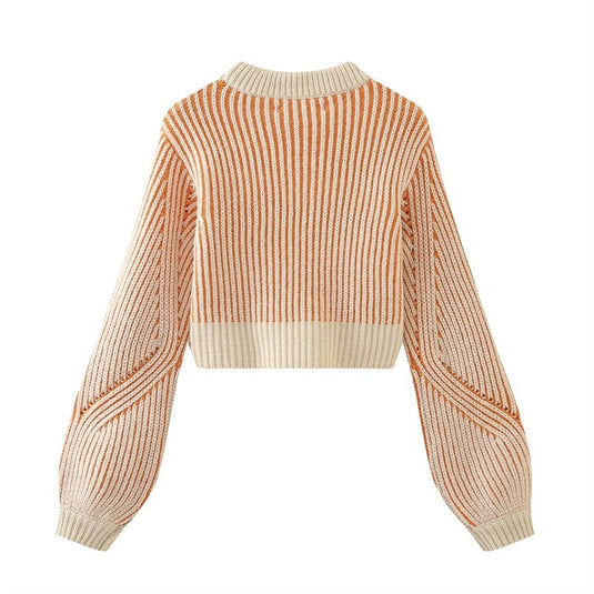 Women Striped Knitted Sweater