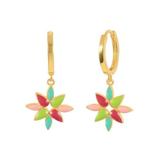 Point Star Flower Earring