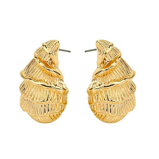 Sea Snail Stud Earrings