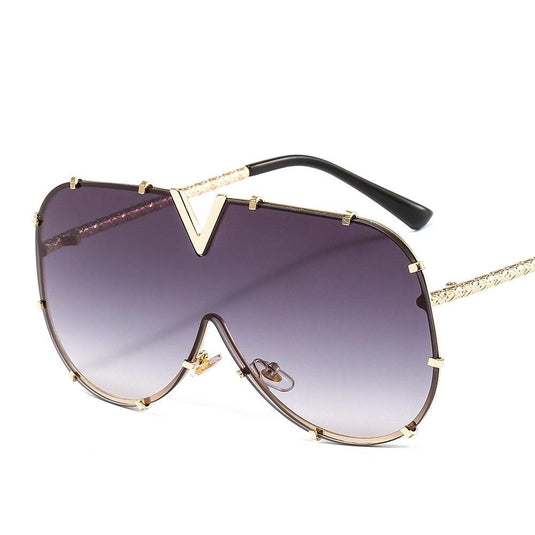 Modern Oversized Square Sunglasses - UV400 Eyewear