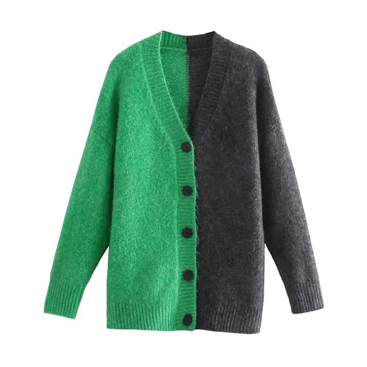 Women's V Neck Knitted Button-up Cardigans