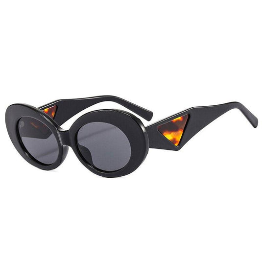 Retro Cat Eye Oval Sunglasses w/ Gradient Shades UV400