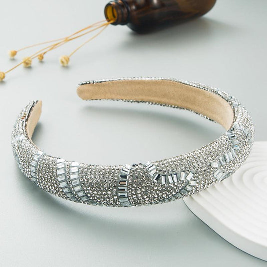 New Rhinestones + Thin Sponge Headband