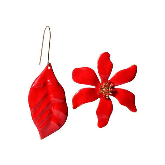 Flower/Leaf-Shaped Dangle Earring