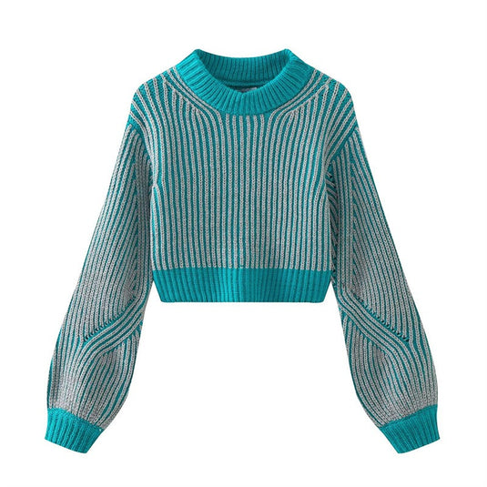 Women Striped Knitted Sweater