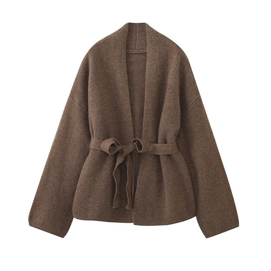 Waistband Heavy-Duty Cashmere Cardigan