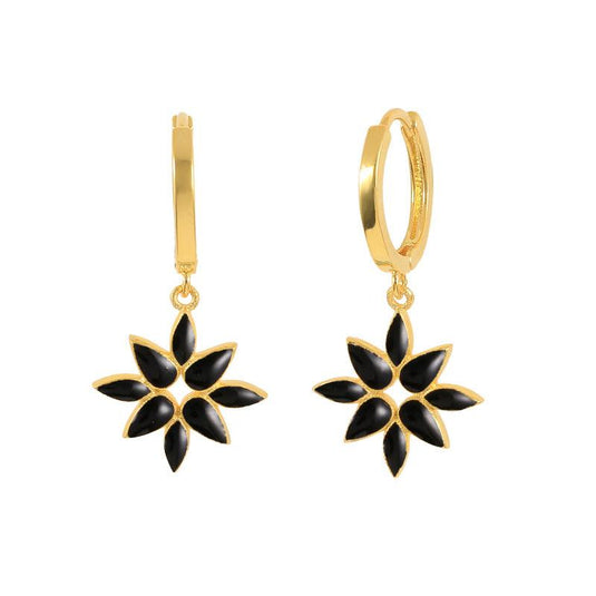 Point Star Flower Earring