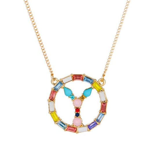 A-Z Letter Colorful Necklace