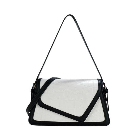 Women's Black + White Fashion Handbag