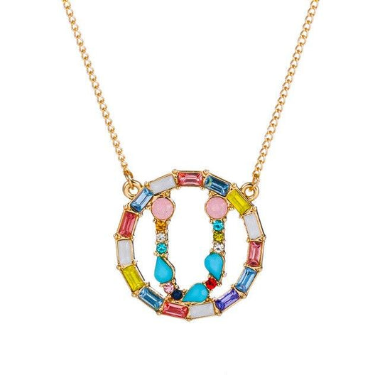 A-Z Letter Colorful Necklace