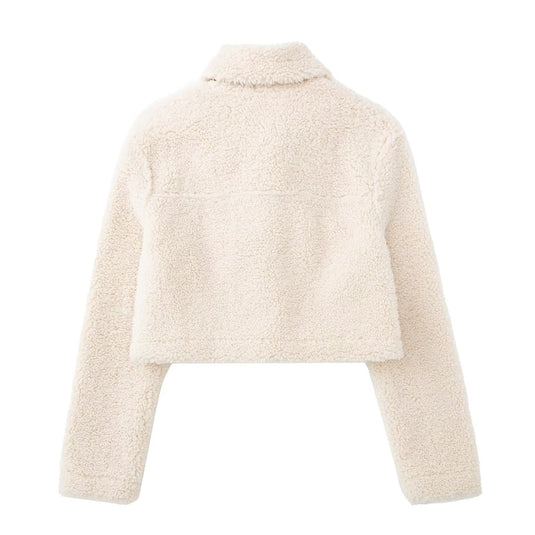 Simple Style Fleece Coat