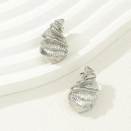 Sea Snail Stud Earrings