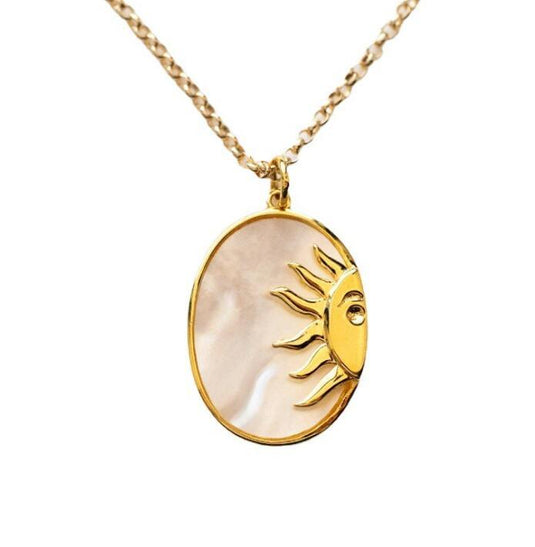 Sun Flower Pendant Necklace