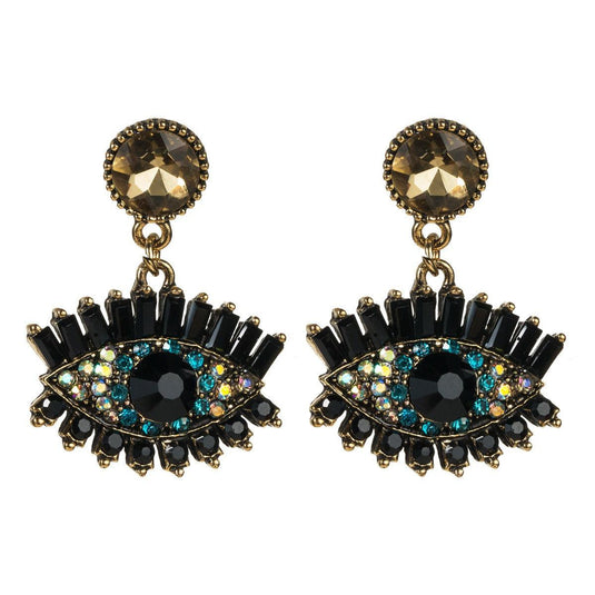 Creative retro eye drop earrings