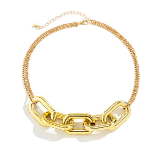 Geometric Chain Link Necklace