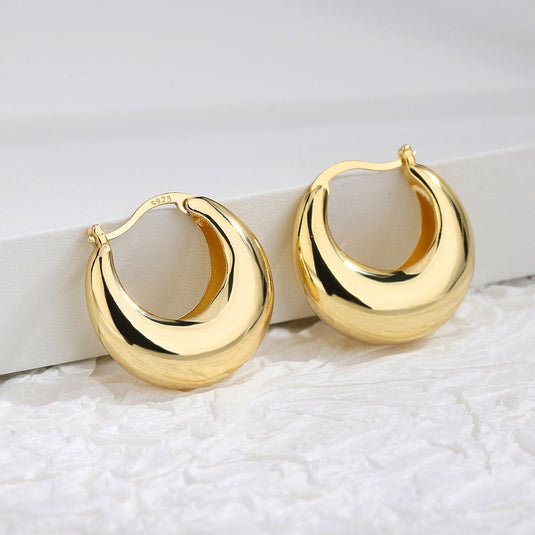 Small Thick Chunky Earrings