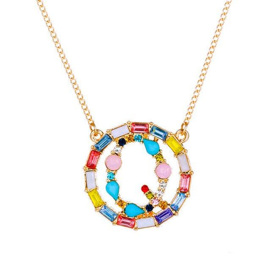 A-Z Letter Colorful Necklace