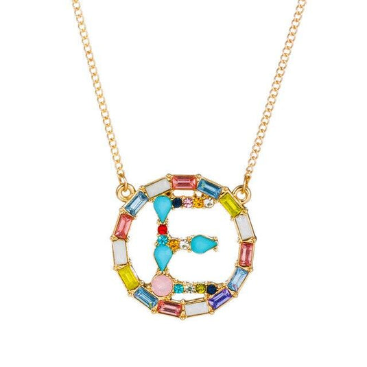 A-Z Letter Colorful Necklace