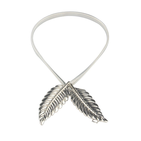 New Decorative Elastic Metal Leaf Belt