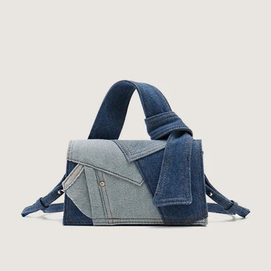 Women's Denim Patchwork Handbag