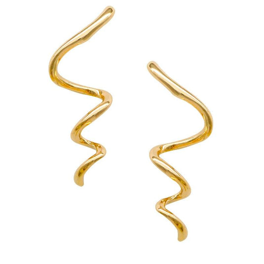 Retro Spiral Earrings