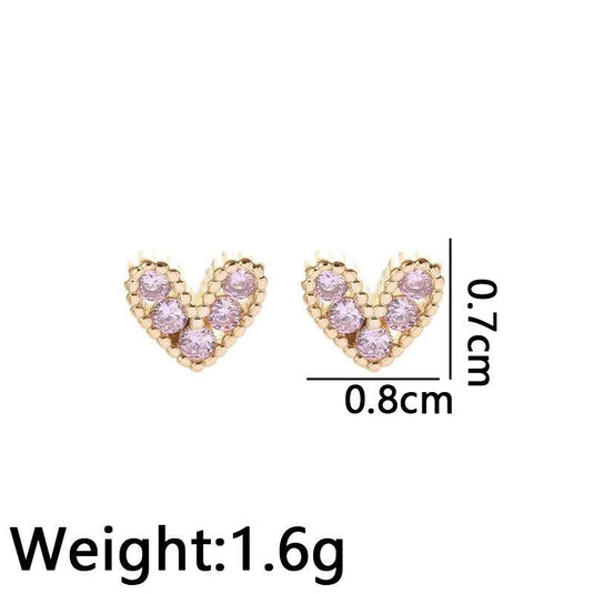 Purple Heart - Love Earrings