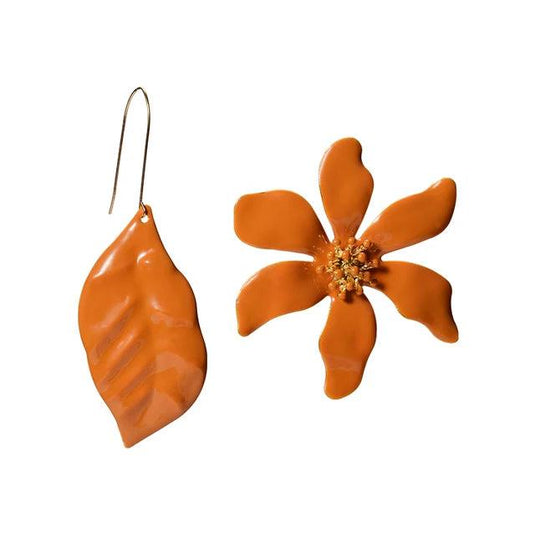 Flower/Leaf-Shaped Dangle Earring