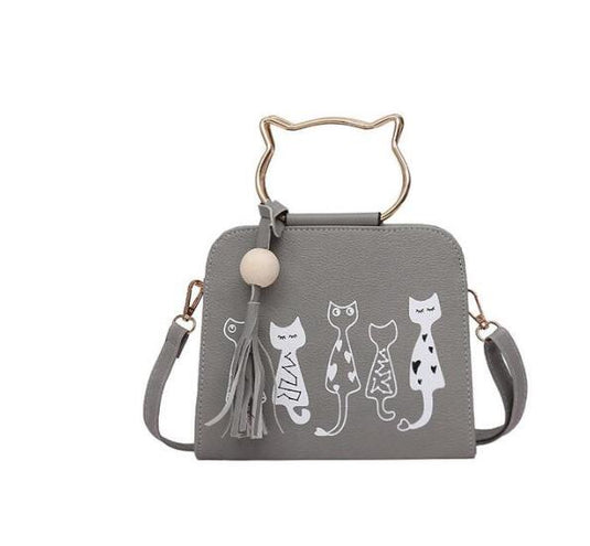 Cat Handle Shape Shoulder Bag