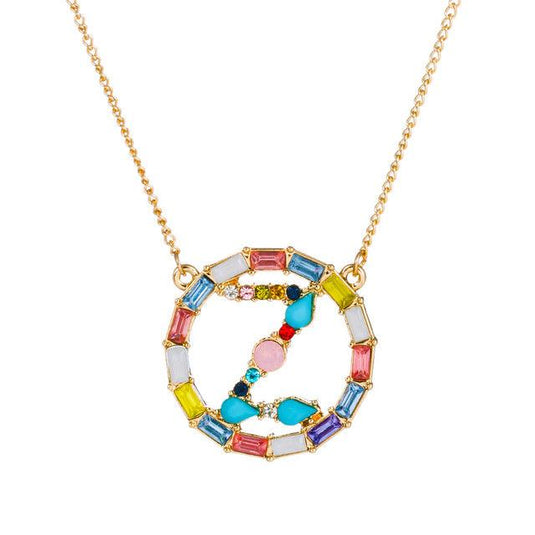 A-Z Letter Colorful Necklace