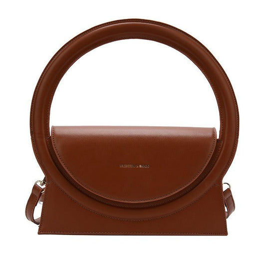 Trendy Round Handle Crossbody Women's Bag