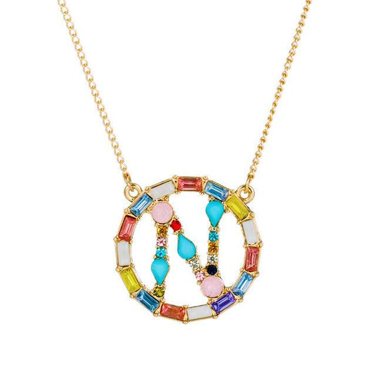 A-Z Letter Colorful Necklace