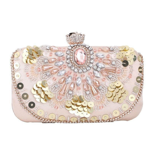 Diamond Beading Evening Women's Clutch